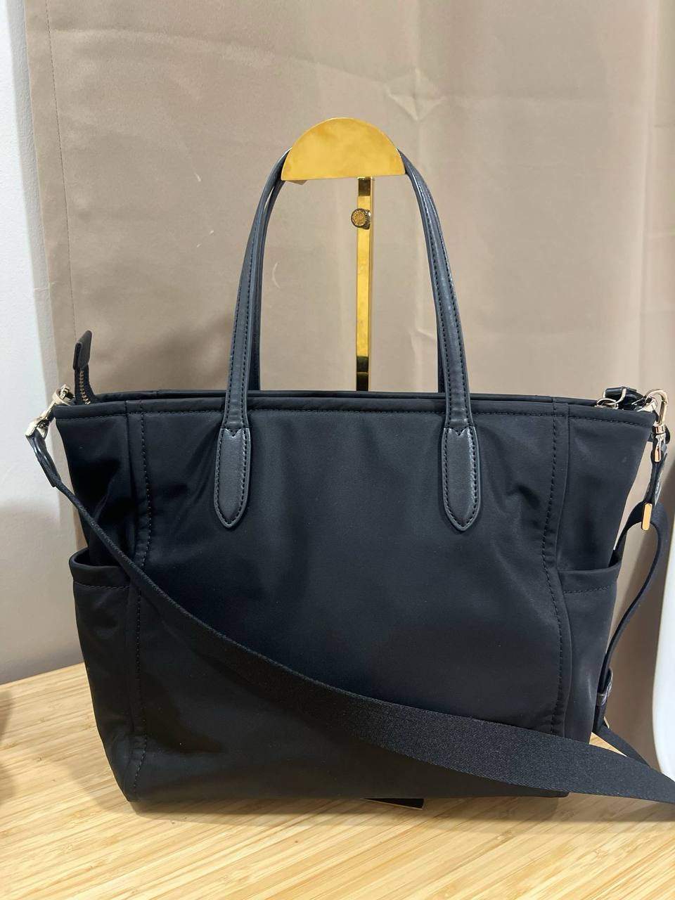 ORIG Preloved Kate Spade KS Chelsea Medium Satchel Nylon Black Bag