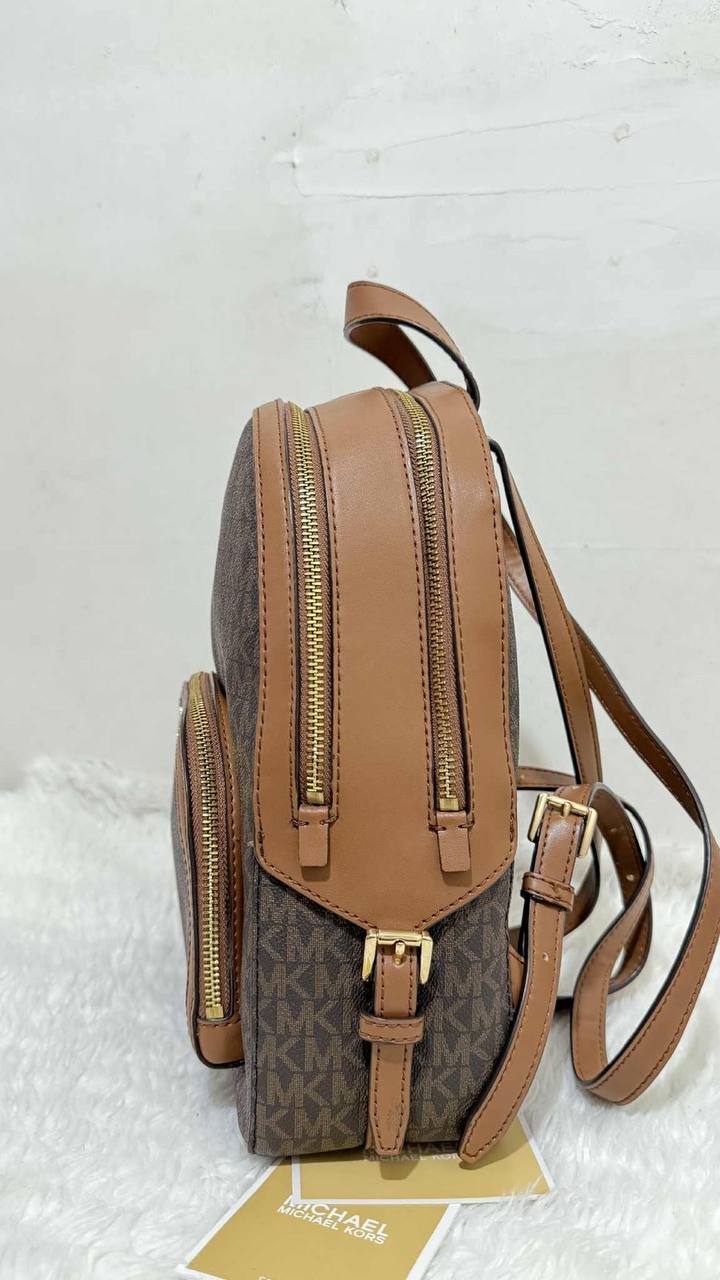 ORIG Preloved Michael Kors MK Jaycee Medium Brown Backpack Bag