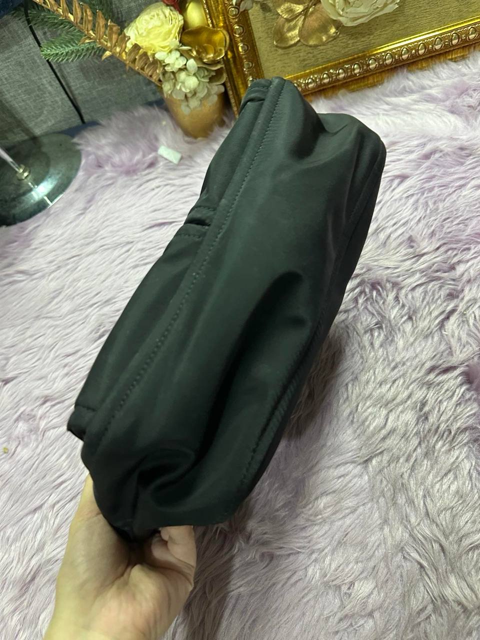 ORIG Preloved Kate Spade KS Chelsea Messenger Nylon Black Bag