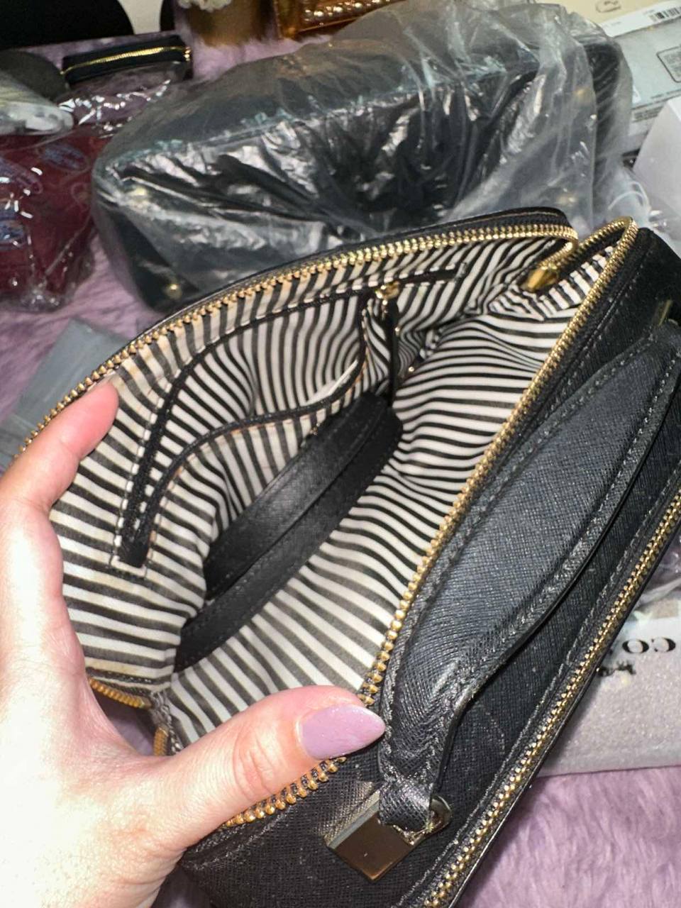 ORIG Preloved Kate Spade KS Cameron Street Large Juliet Crossbody Beige Bag