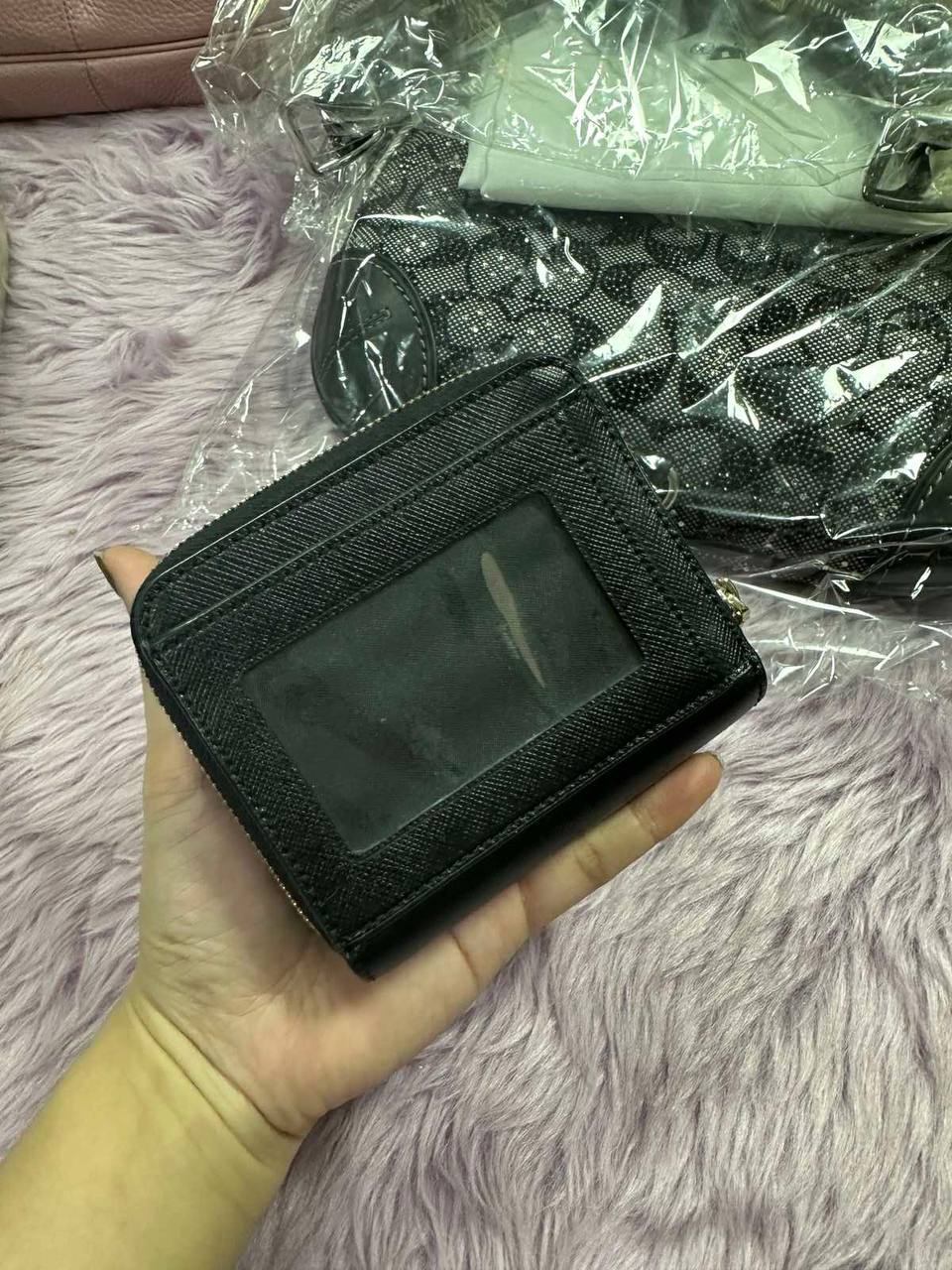 ORIG Preloved Kate Spade KS Staci Small Zip Around Black Wallet