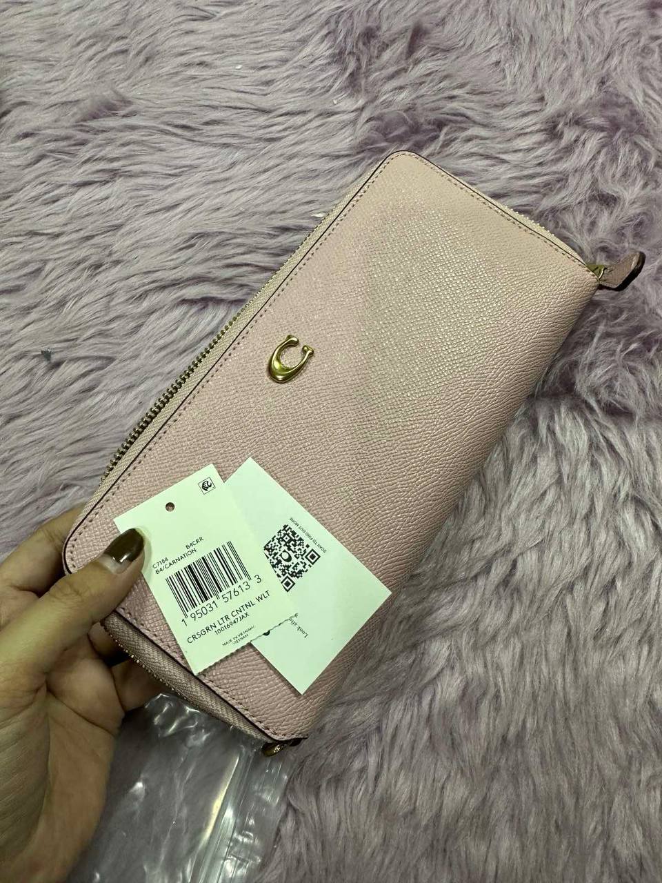 ORIG & IMPORTED Coach Continental Long Pink Wallet Wristlet
