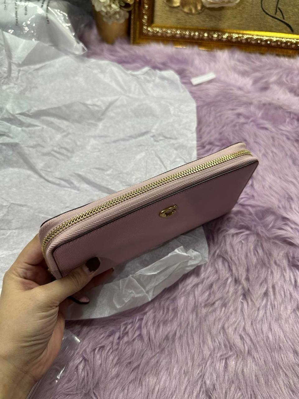 ORIG & IMPORTED Coach Continental Long Pink Wallet Wristlet