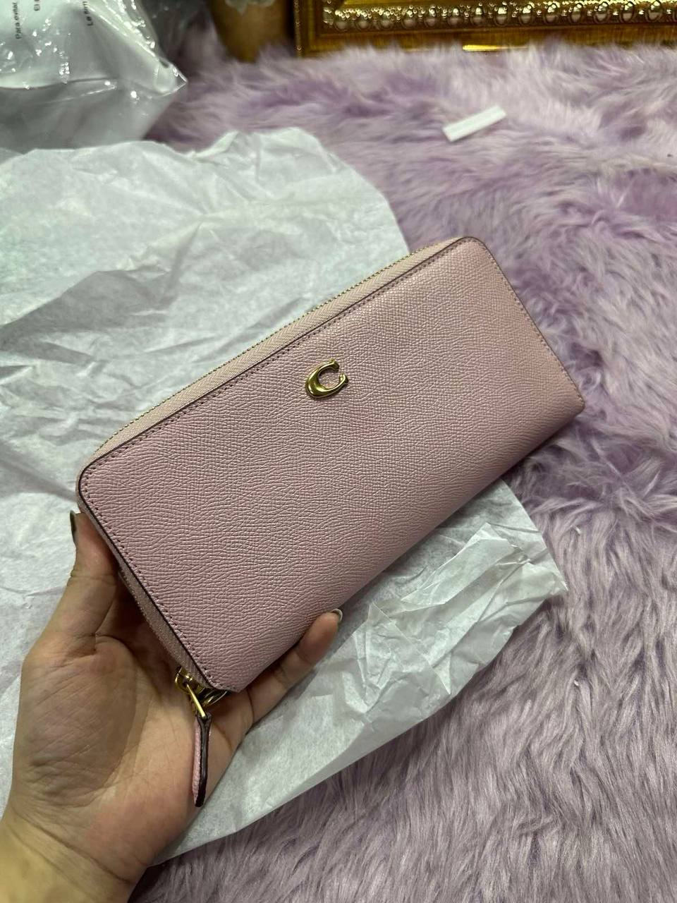 ORIG & IMPORTED Coach Continental Long Pink Wallet Wristlet