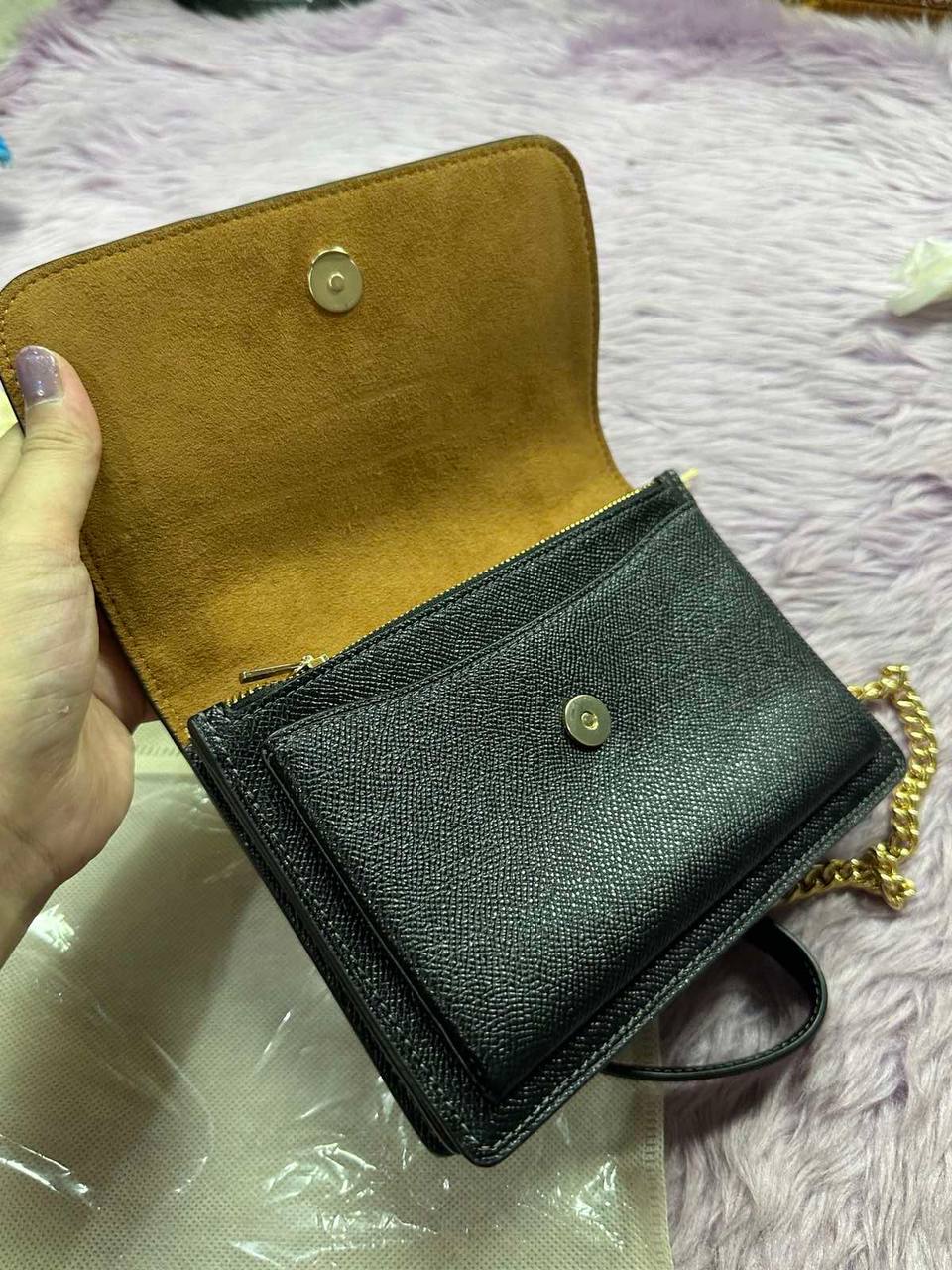 ORIG Preloved Coach Mini Klare Crossbody Black Small Bag