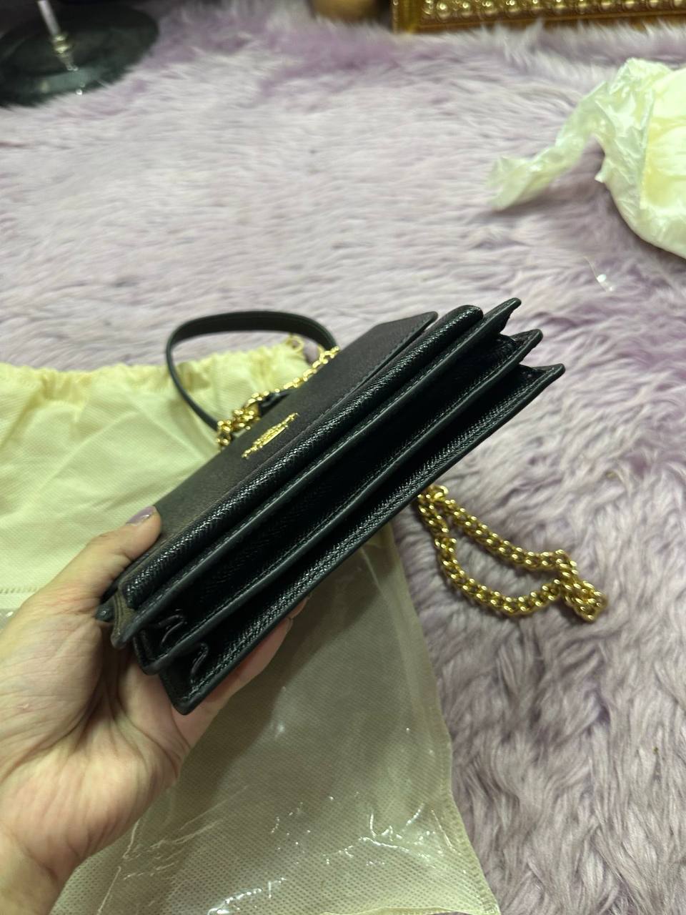 ORIG Preloved Coach Mini Klare Crossbody Black Small Bag