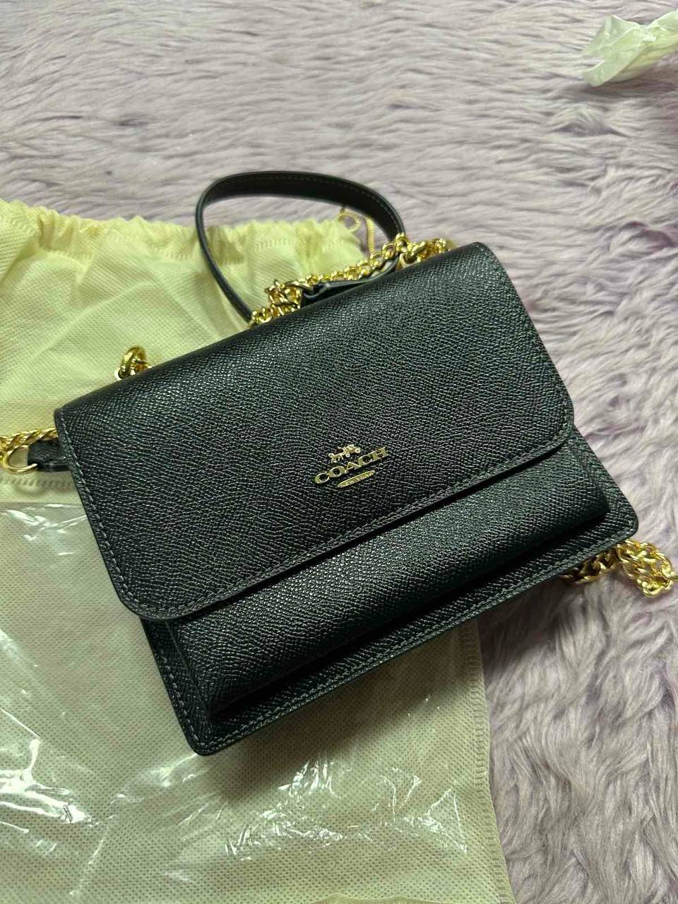 ORIG Preloved Coach Mini Klare Crossbody Black Small Bag