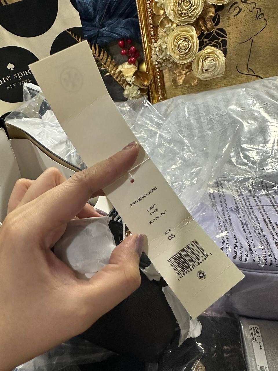 ORIG & IMPORTED TORY BURCH ROMY SMALL HOBO BLACK BAG