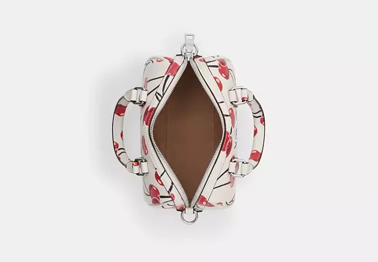 AUTHENTIC/ORIGINAL COACH Mini Rowan Crossbody Bag With Cherry Print