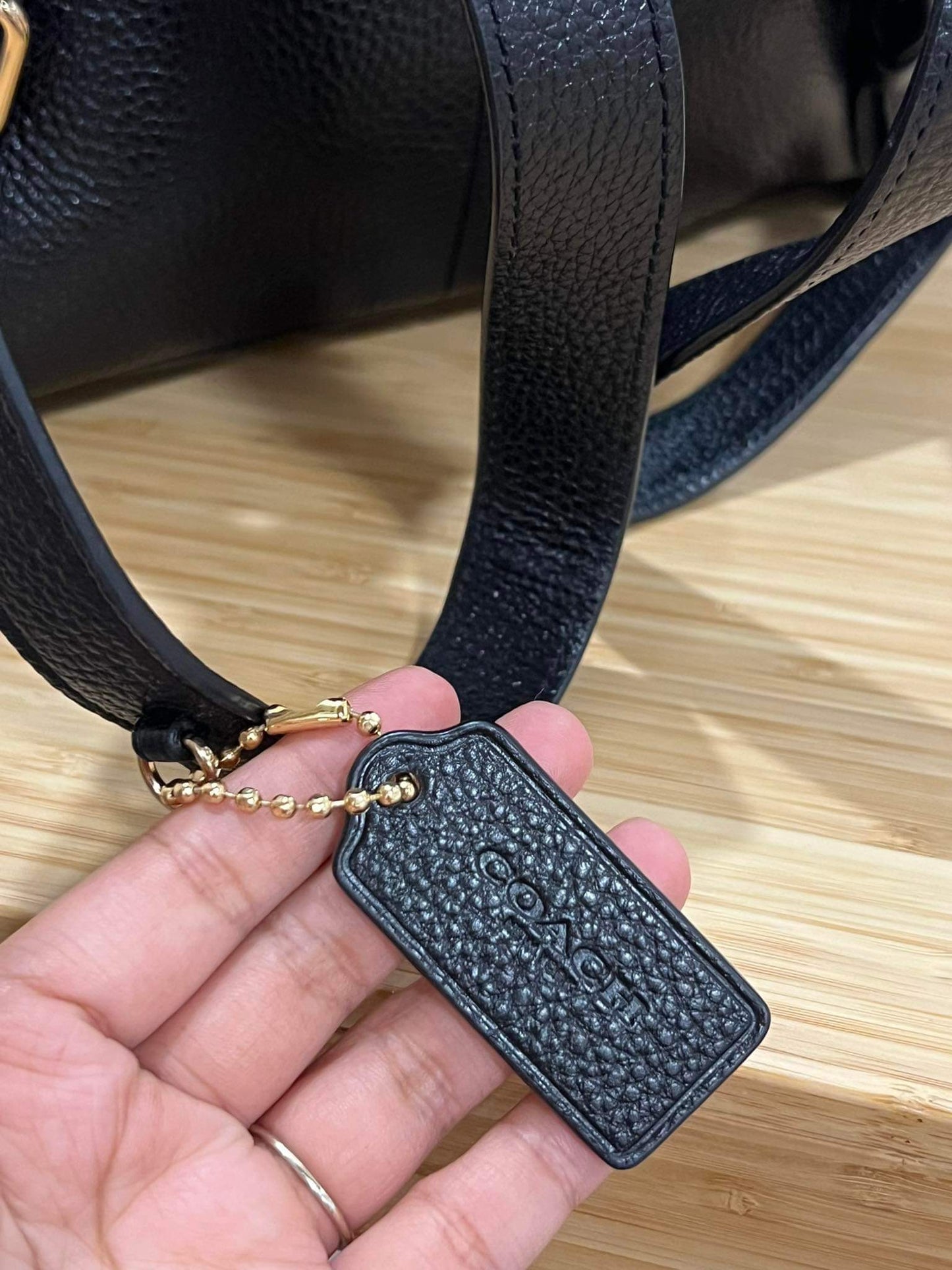 AUTHENTIC/ORIGINAL Preloved Coach Pennie Backpack Black Bag