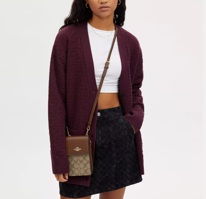 Coach north south phone crossbody on sale