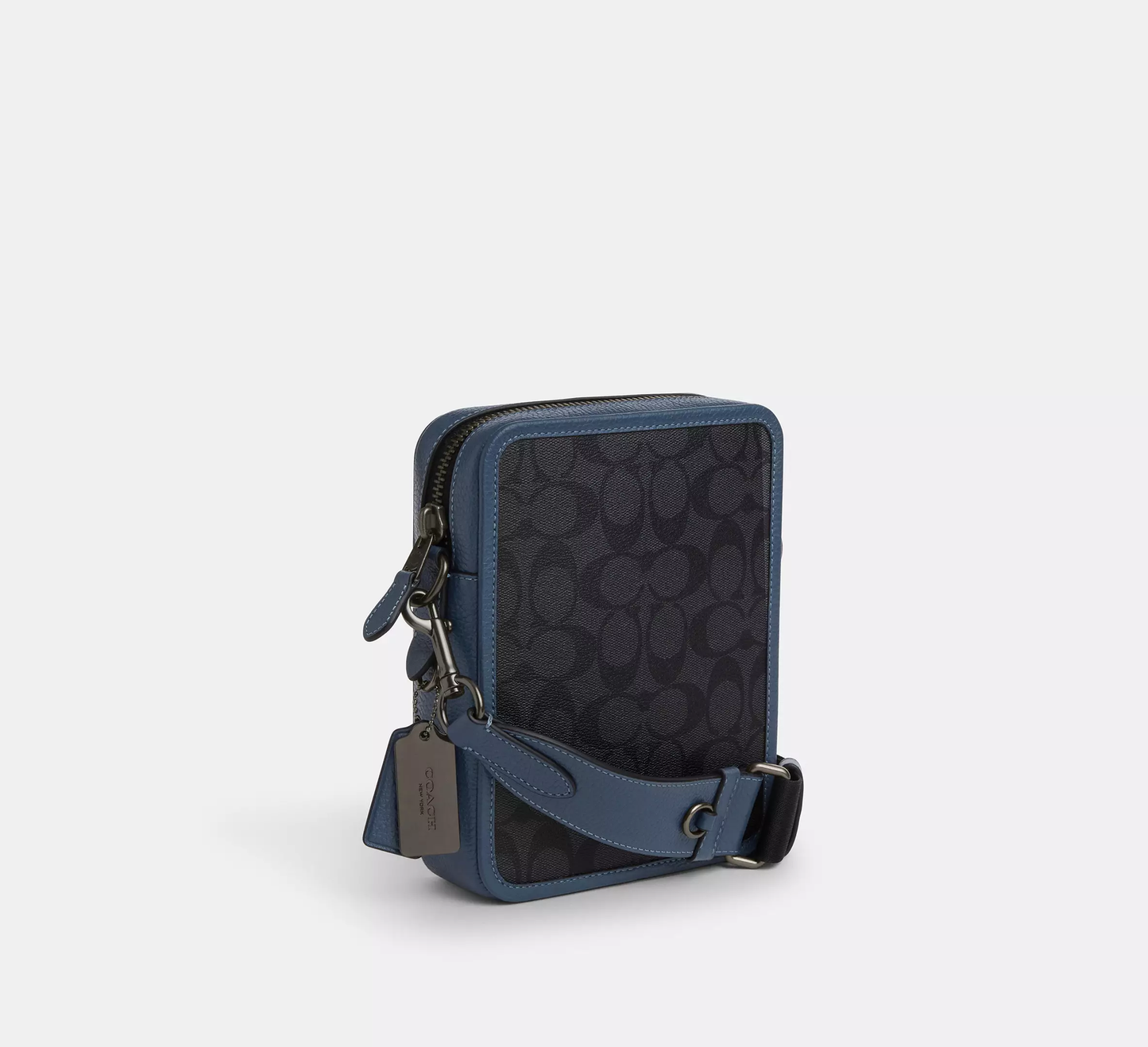 AUTHENTIC/ORIGINAL Coach Sullivan Crossbody In Colorblock Signature Canvas Blue
