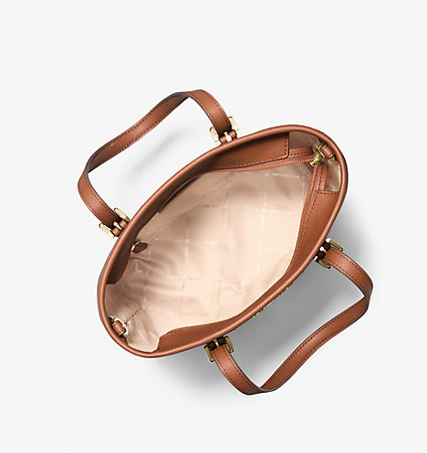 AUTHENTIC/ORIGINAL Michael K0rs MK Jet Set Travel Extra-Small Top-Zip Tote Bag MonoBrown