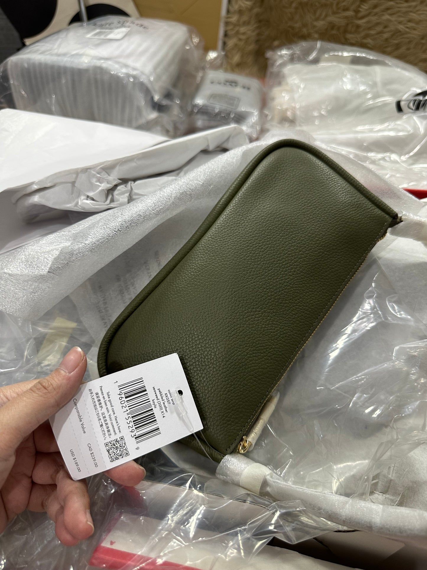 AUTHENTIC/ORIGINAL Kate Spade Kayla Convertible Wristlet Small Shoulder Bag White Black Pink Brown Green