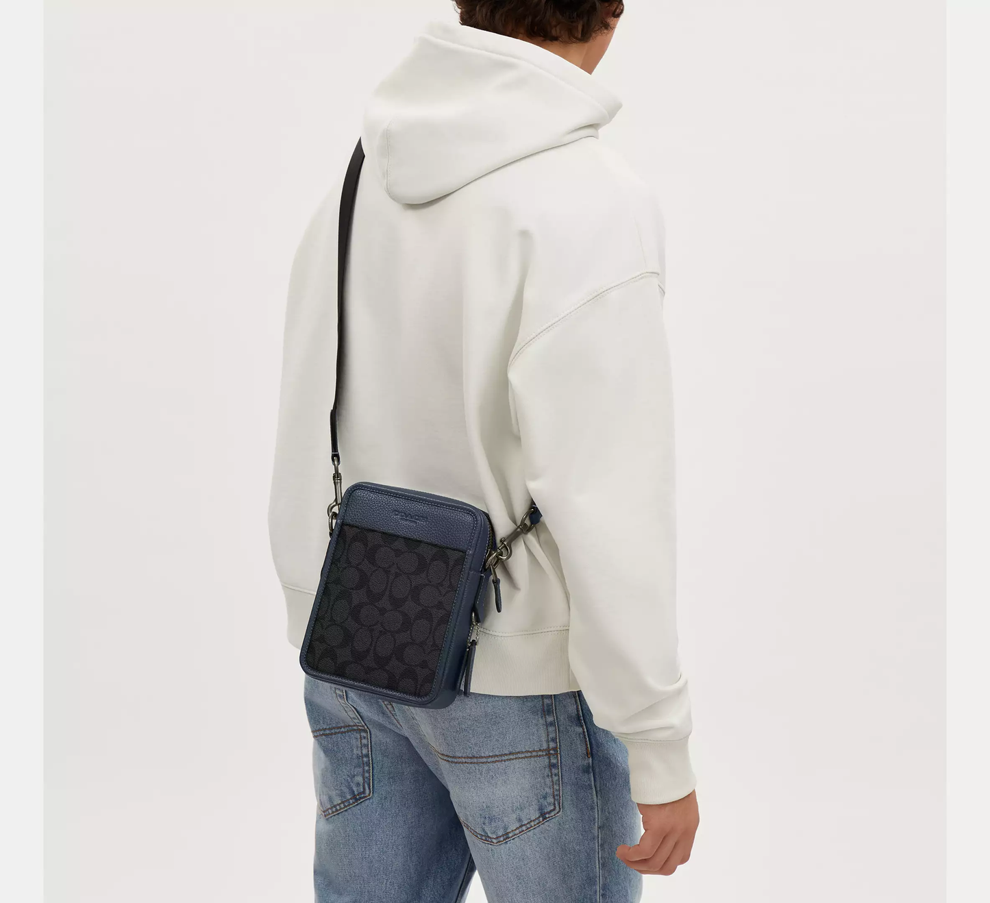 AUTHENTIC/ORIGINAL Coach Sullivan Crossbody In Colorblock Signature Canvas Blue