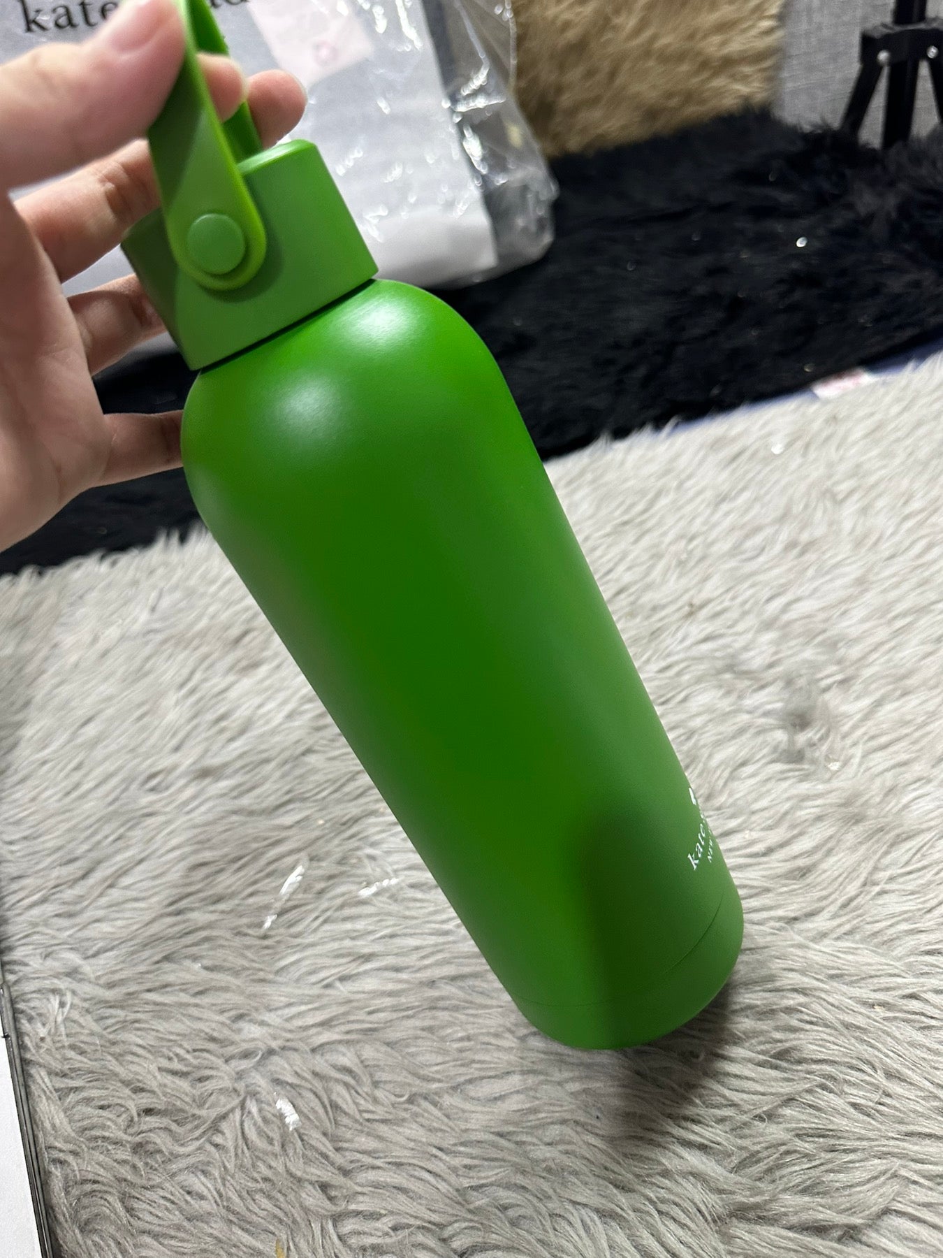 AUTHENTIC/ORIGINAL KateSpade KS Water Bottle Green
