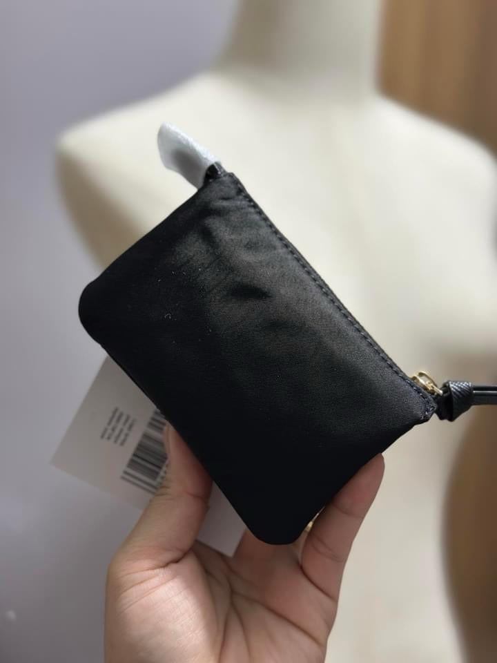 AUTHENTIC/ORIGINAL KateSpade KS Mini Natasha Nylon Wallet Coin Purse Black Black