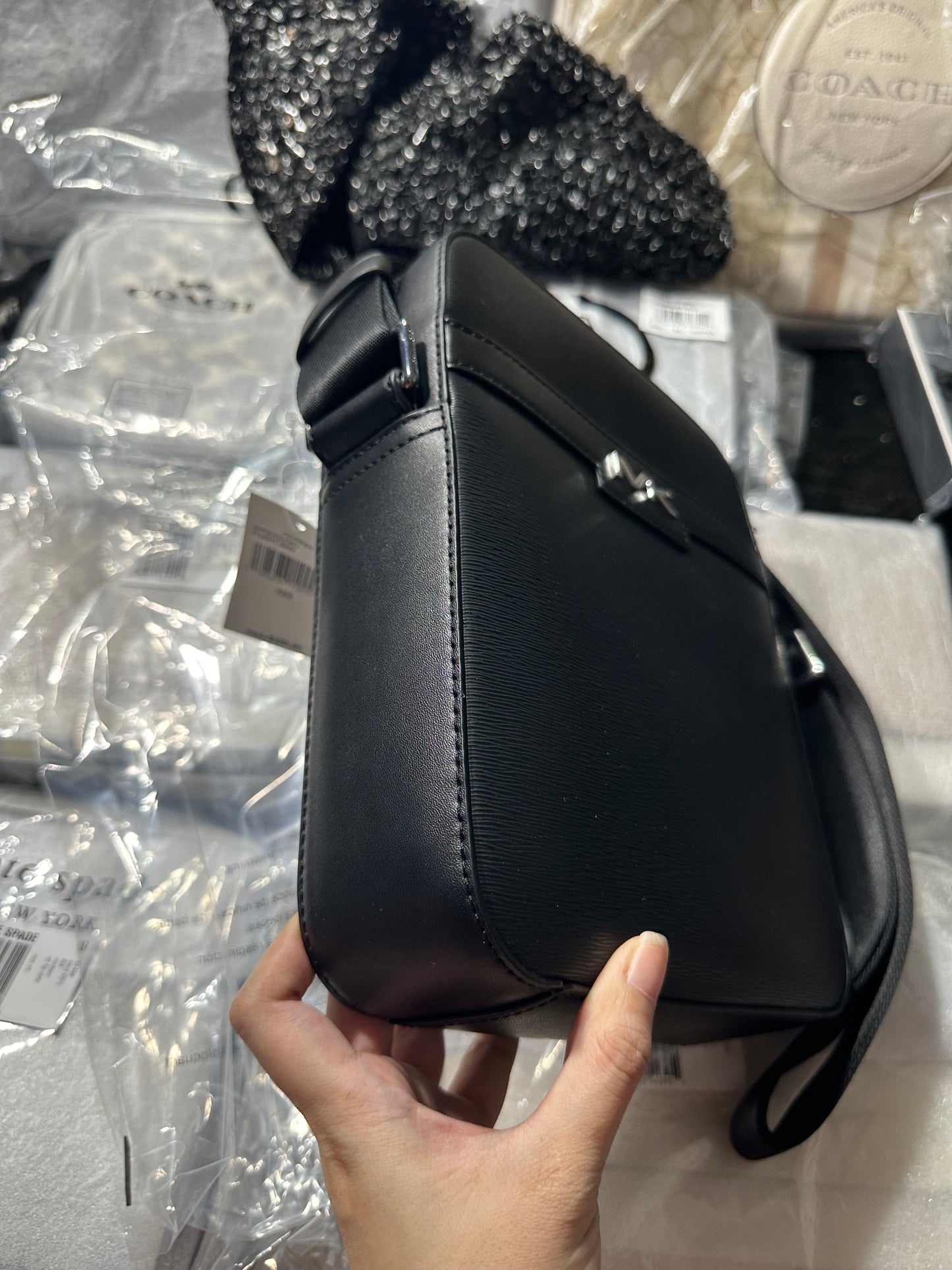 AUTHENTIC/ORIGINAL Michael Kors MK Cooper Flight Men's Bag Black