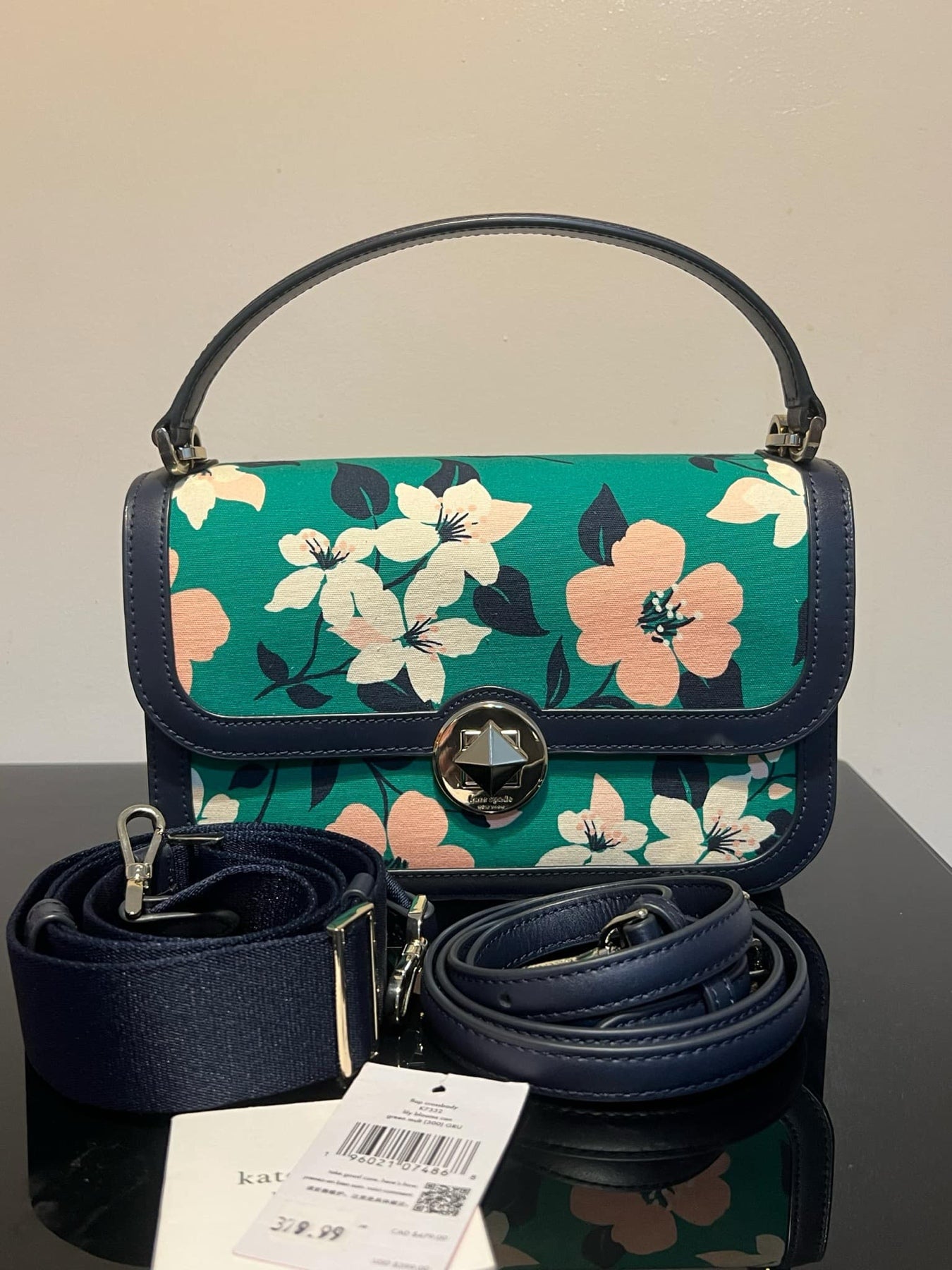 AUTHENTIC/ORIGINAL Preloved KateSpade KS Audrey Flap Crossbody Small Green Bag
