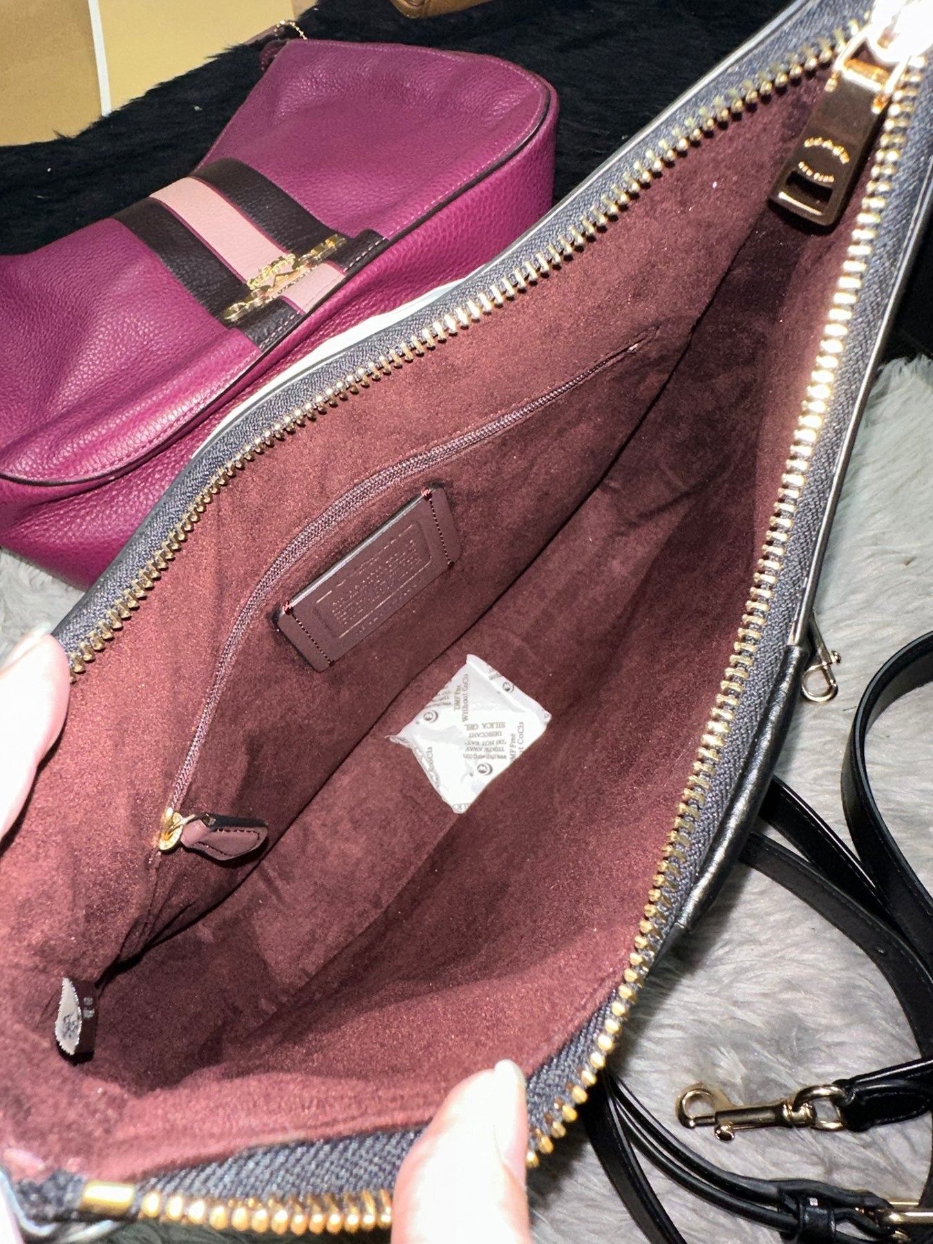 AUTHENTIC/ORIGINAL Preloved Coach Georgie Hobo Bag In Signature Canvas Brown