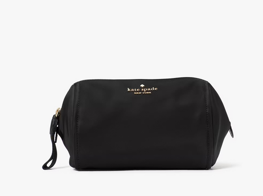 ORIG & IMPORTED KateSpade KS Chelsea Medium Cosmetic Black Nylon Pouch