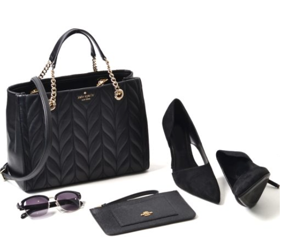 AUTHENTIC/ORIGINAL Preloved KateSpade KS Meena Briar Lane Quilted Crossbody Bag Black