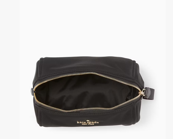 ORIG & IMPORTED KateSpade KS Chelsea Medium Cosmetic Black Nylon Pouch