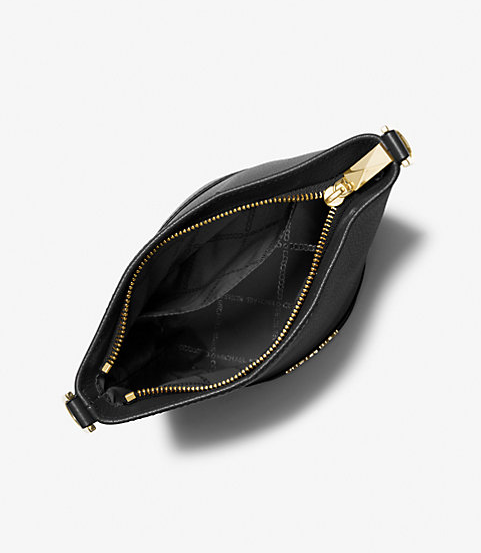 AUTHENTIC/ORIGINAL Michael K0rs MK Townsend Small Pebbled Leather Crossbody Bag BLACK