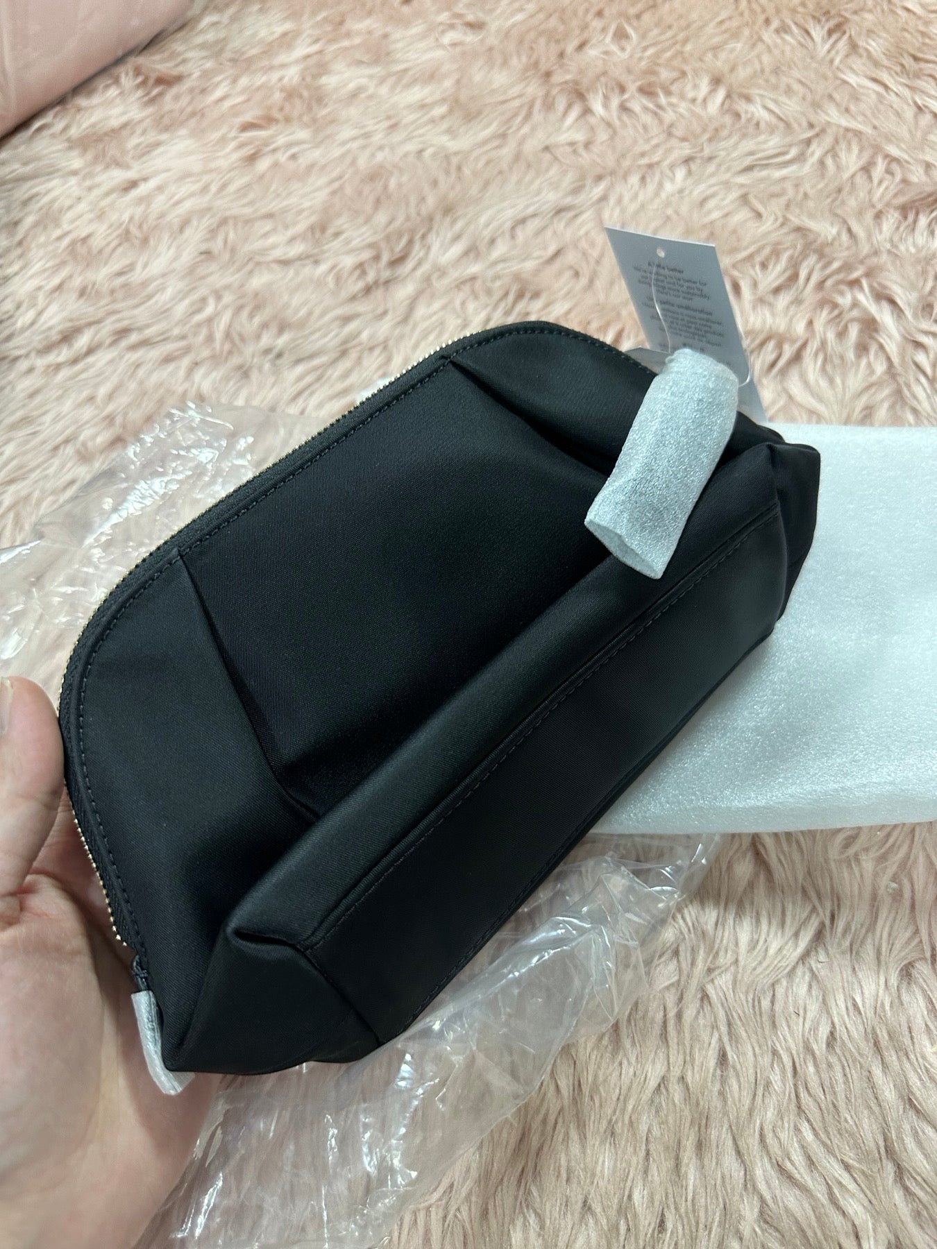 ORIG & IMPORTED KateSpade KS Chelsea Medium Cosmetic Black Nylon Pouch