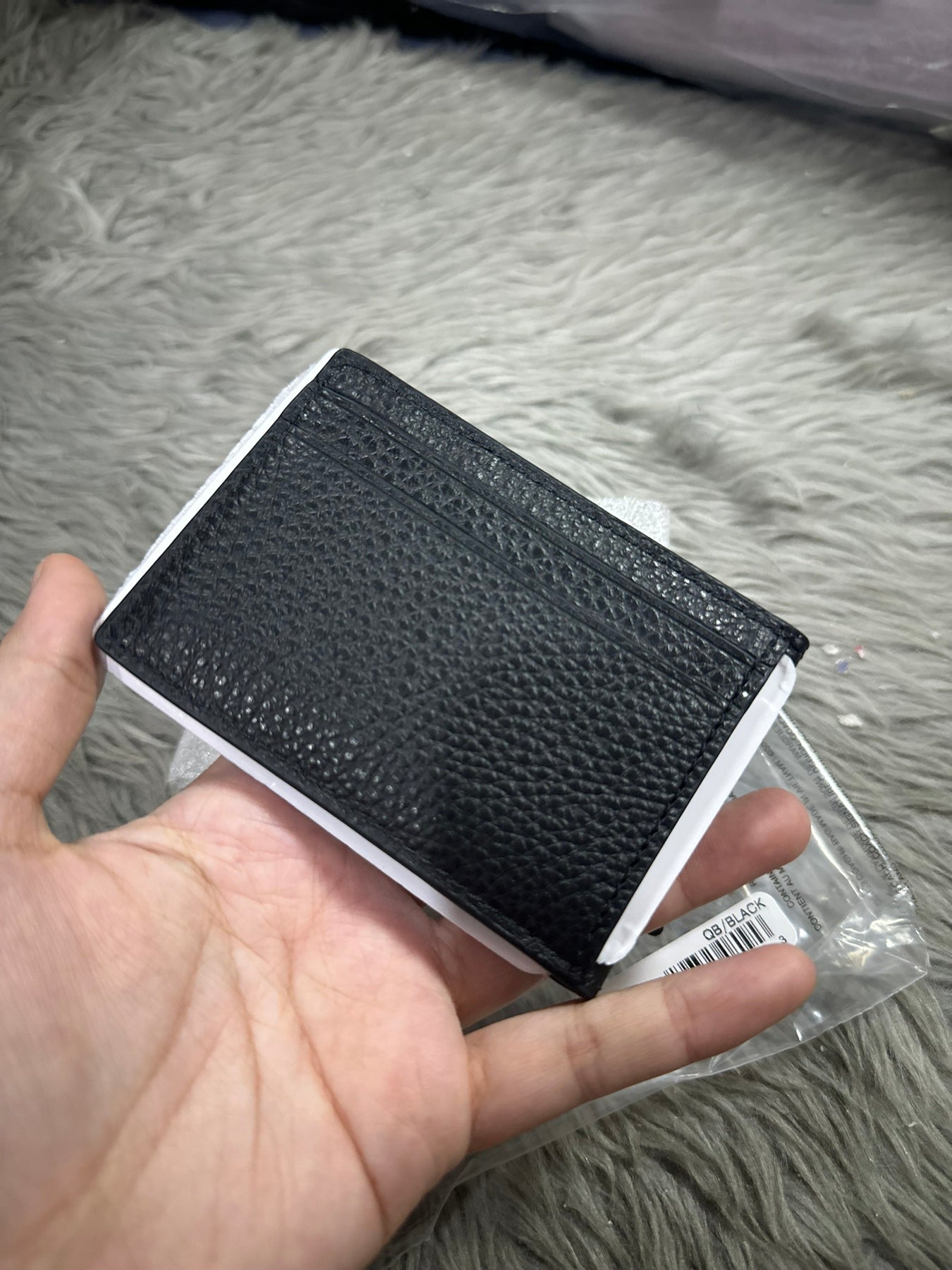 AUTHENTIC/ORIGINAL Coach Compact Small Slim Billfold Men's Wallet Black