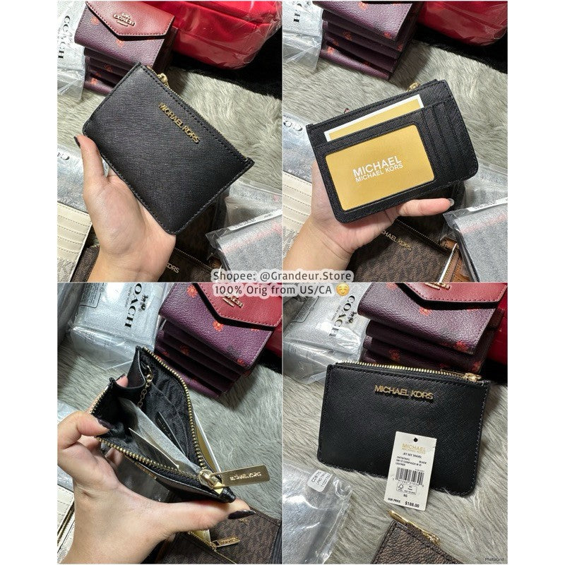 AUTHENTIC/ORIGINAL Michael K0rs MK Jet Set Travel Small Coin Pouch ID Wallet