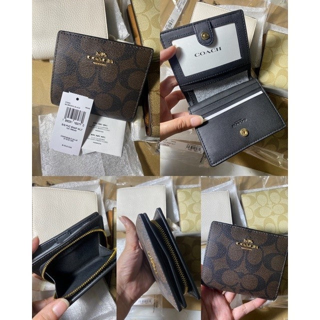AUTHENTIC/ORIGINAL COACH SMALL SNAP WALLET COIN PURSE