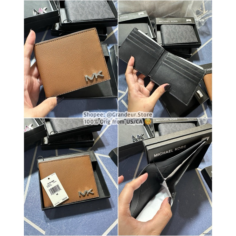 AUTHENTIC/ORIGINAL Michael K0rs MK Slim Bifold Wallet for Men