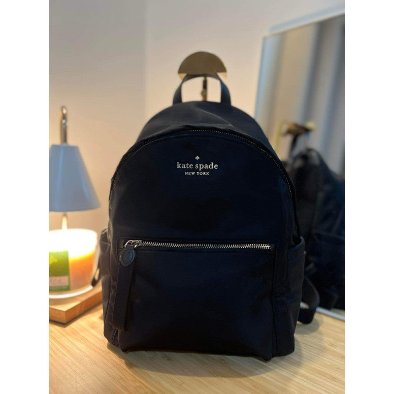 AUTHENTIC/ORIGINAL KateSpade Chelsea Medium Backpack Black Nylon Bag