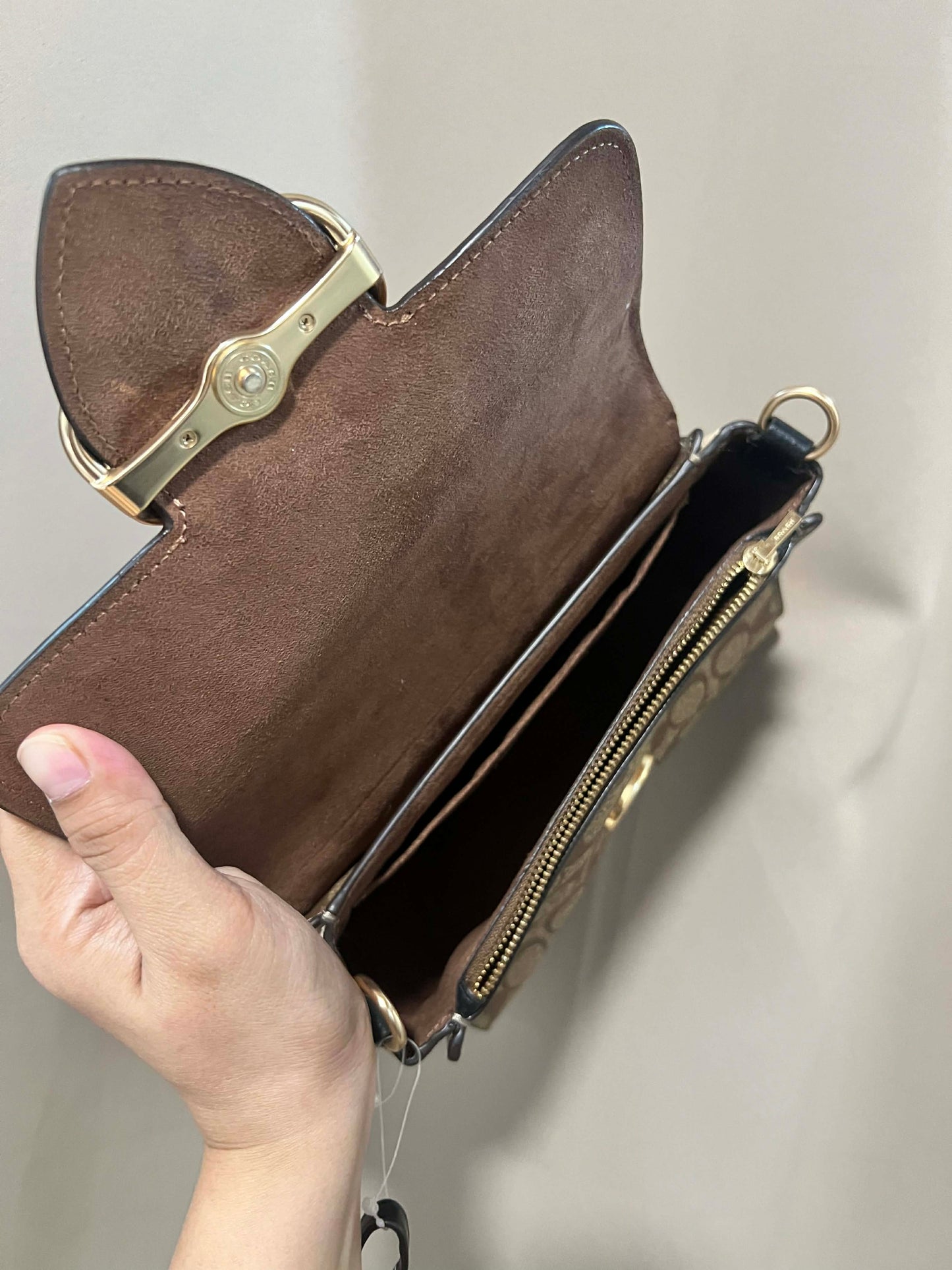 ORIG Preloved CCH Morgan Top Handle Satchel Brown Bag