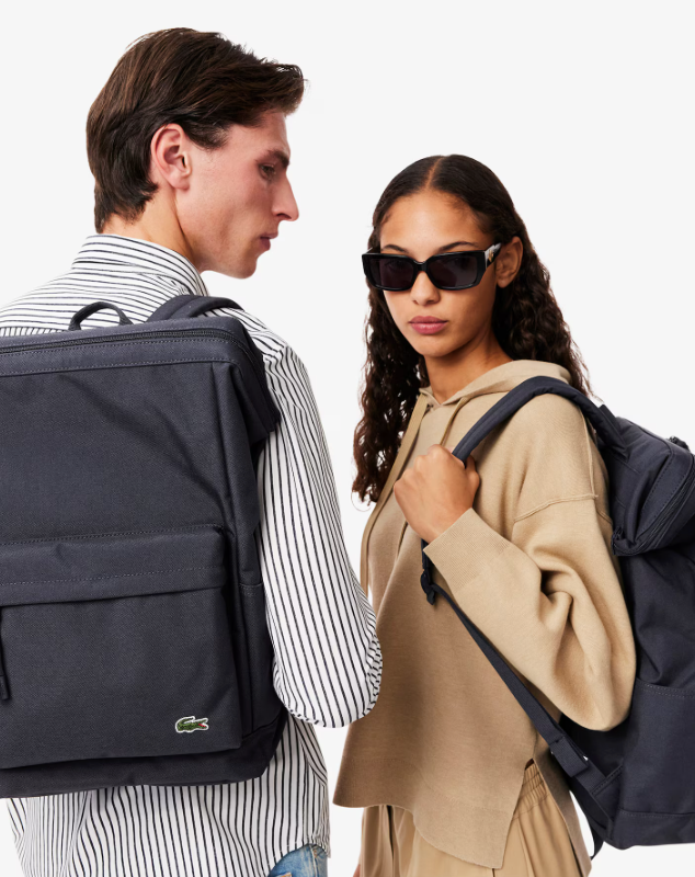AUTHENTIC/ORIGINAL Lac0st Unisex Neocroc Square Backpack Bag Abimes