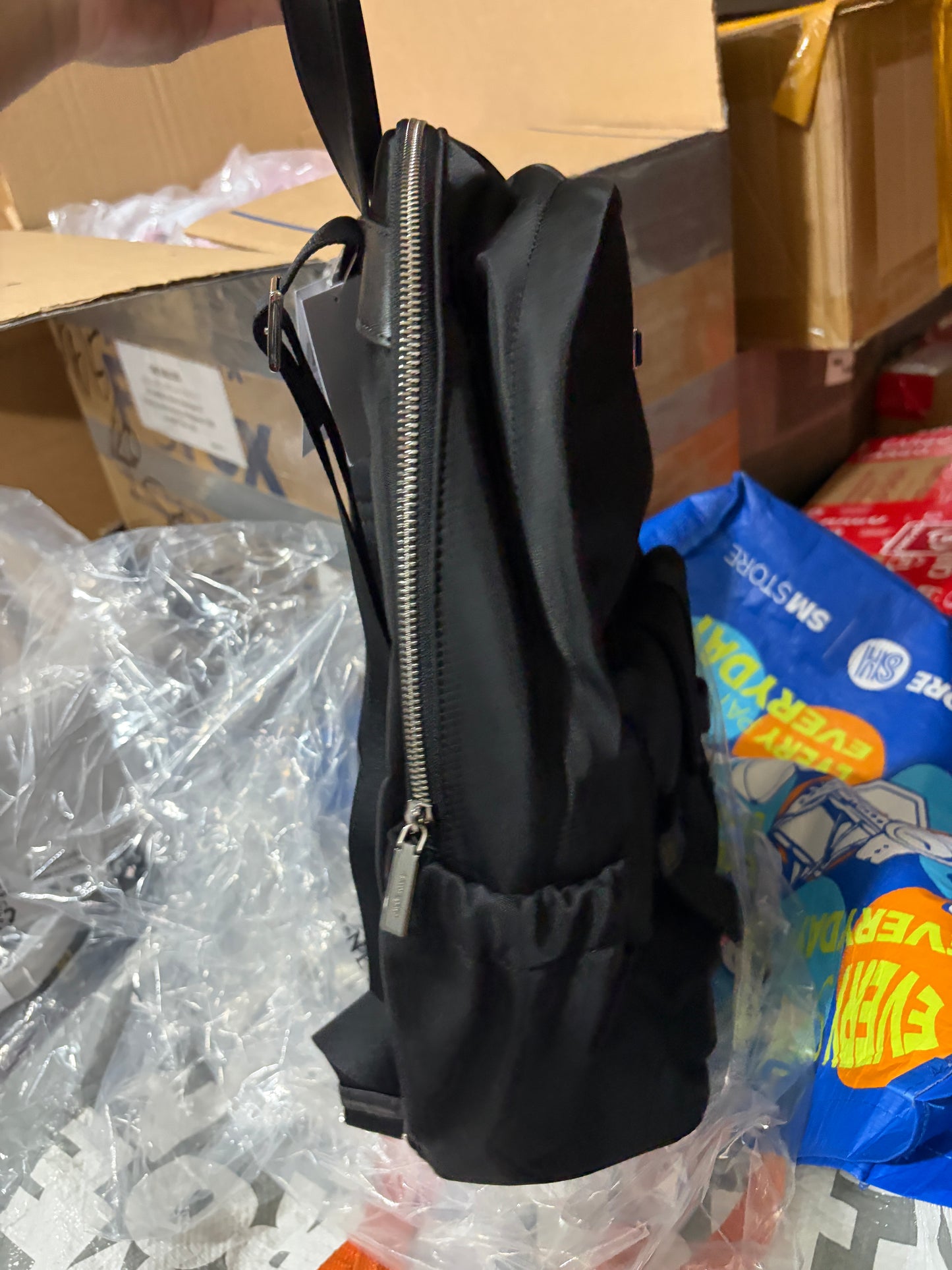 ORIG & IMPORTED KS Cargo Medium & Large Nylon Black Backpack Bag