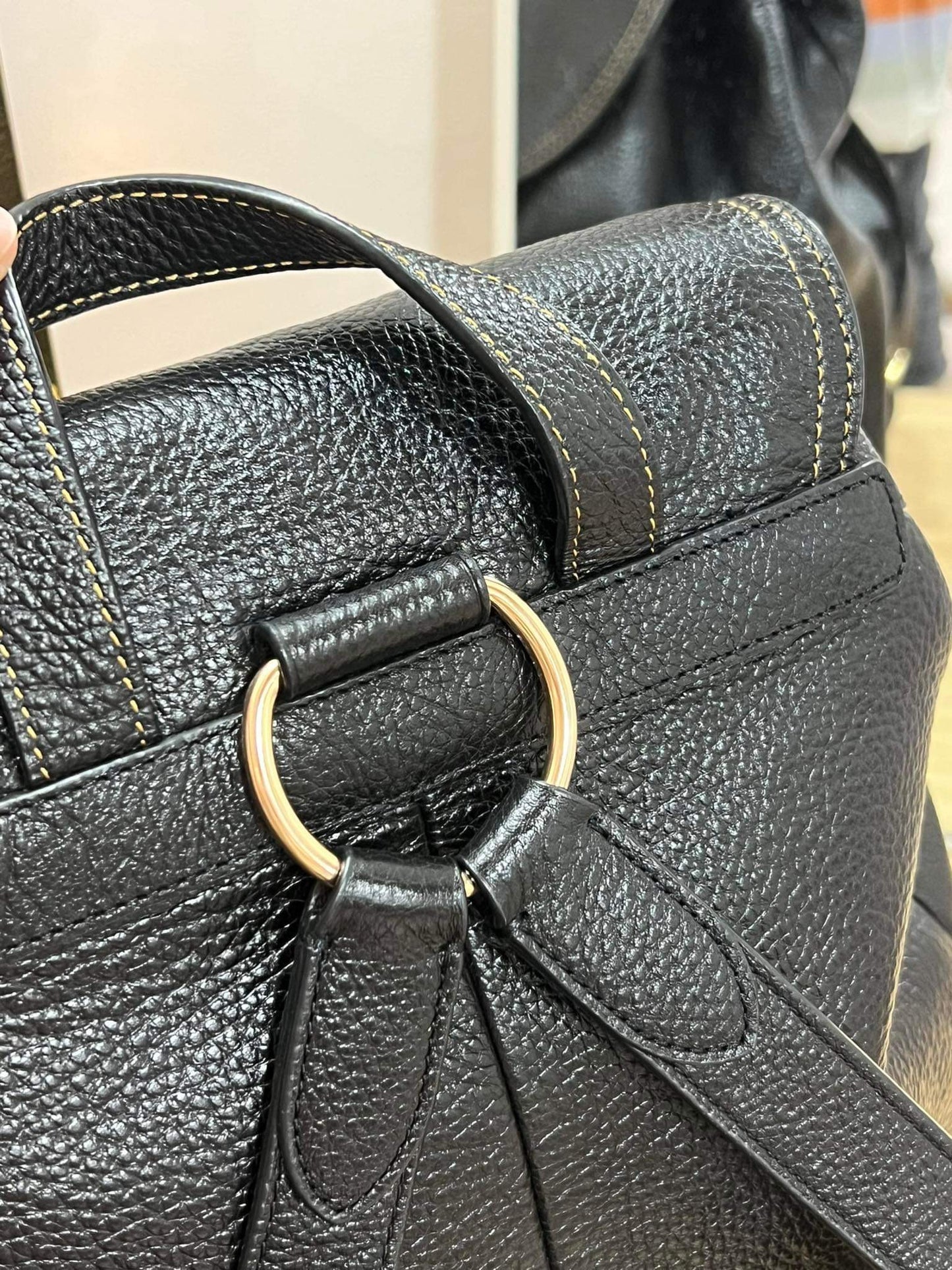 AUTHENTIC/ORIGINAL Preloved Coach Pennie Backpack Black Bag