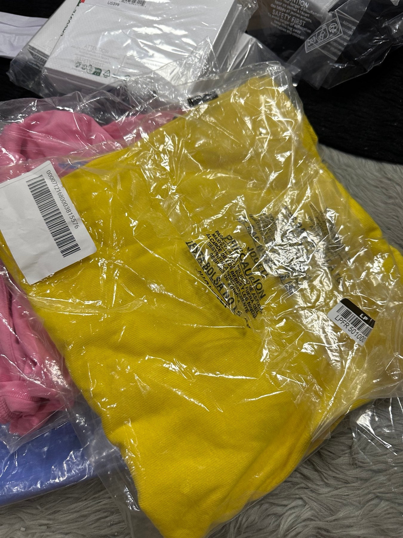 AUTHENTIC/ORIGINAL Ralph Lauren Classic Fit Heavyweight Jersey Men Shirt in Canary Yellow