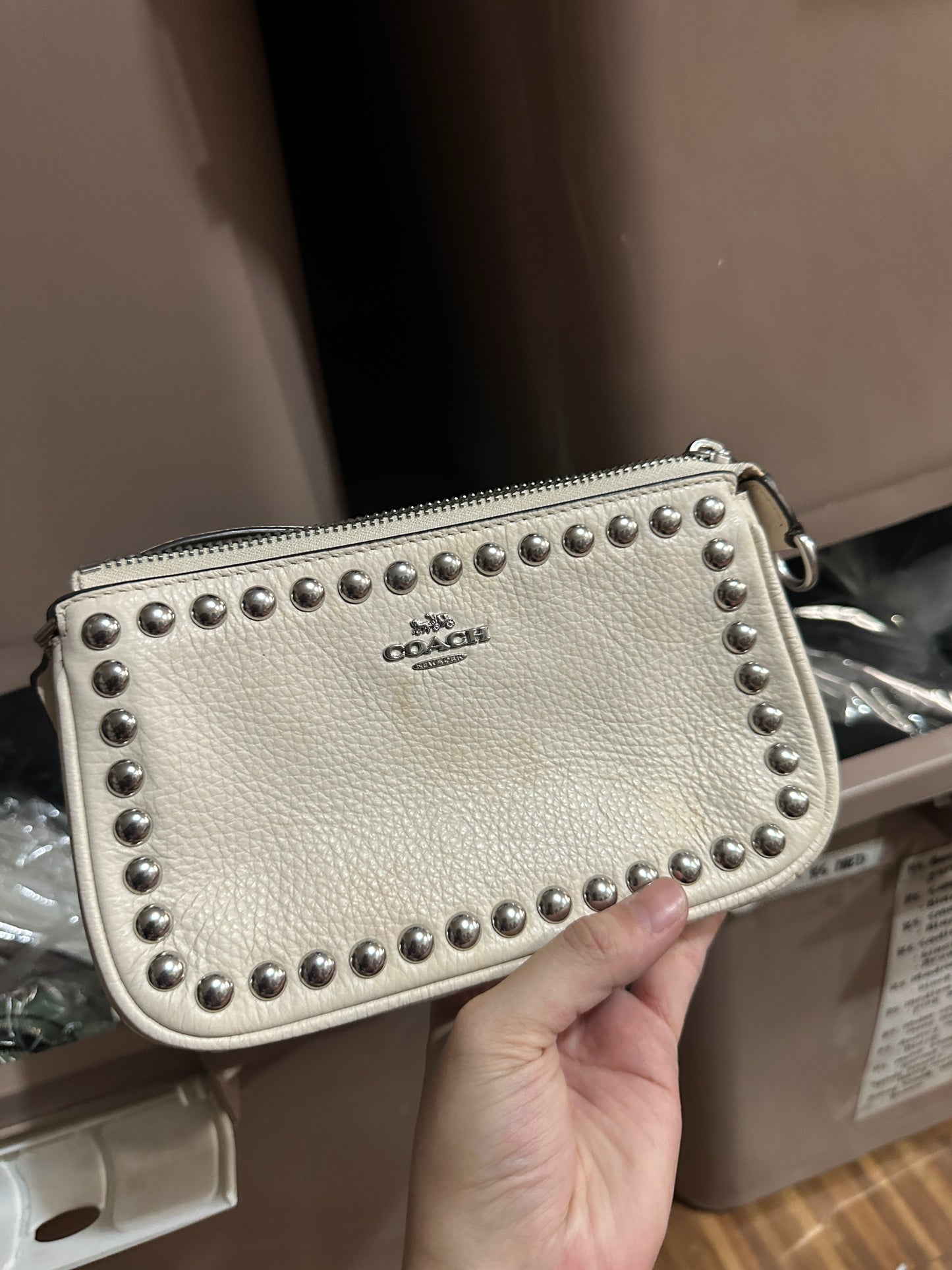 ORIG & IMPORTED CCH Nolita 19 With Rivets Small Bag in WHITE/CHALK