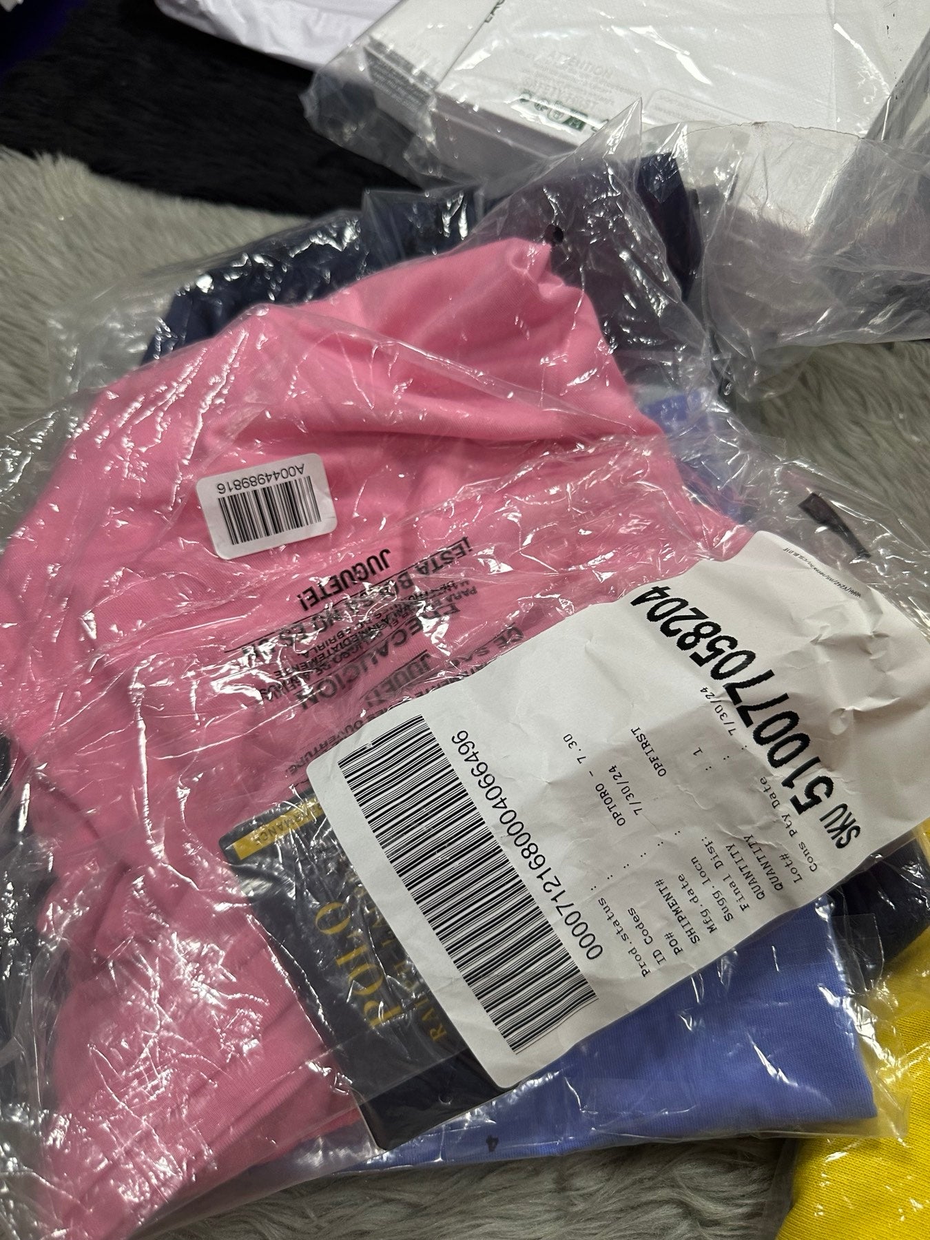 AUTHENTIC/ORIGINAL Ralph Lauren Classic Fit Performance Jersey Men Shirt in Navy Pink