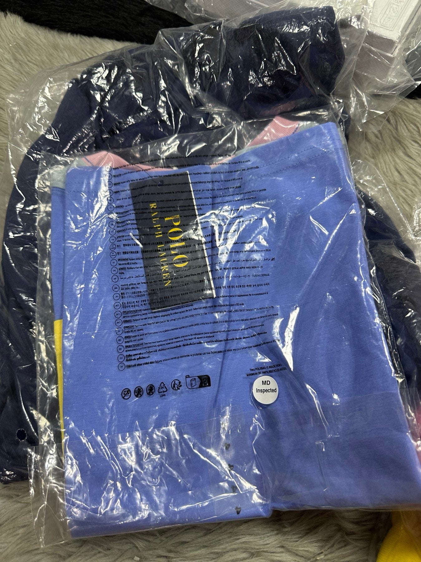 AUTHENTIC/ORIGINAL Ralph Lauren Cotton Jersey Crewneck Tee in Garden Pink Kids