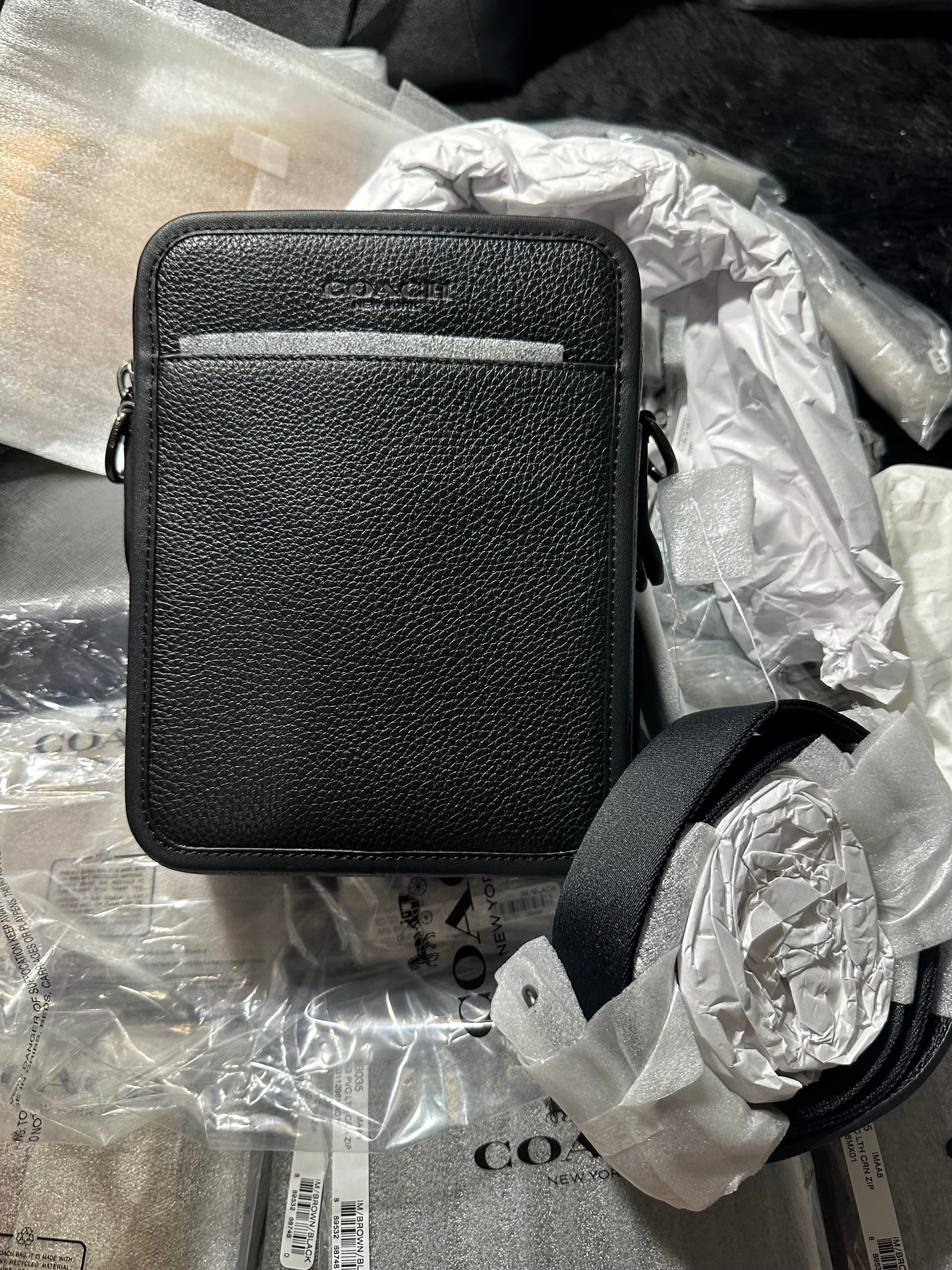 AUTHENTIC/ORIGINAL Coach Sullivan Crossbody Men’s Bag Black