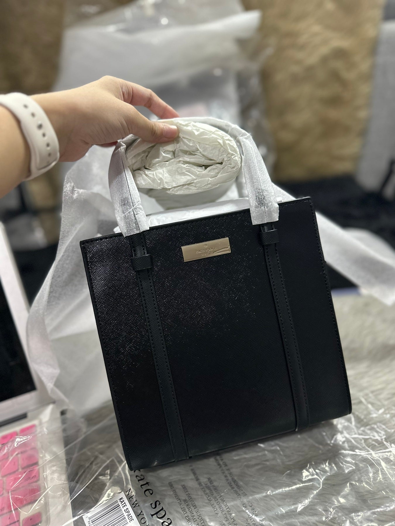 AUTHENTIC/ORIGINAL KateSpade KS Kenzie Small Tote Bag in Black