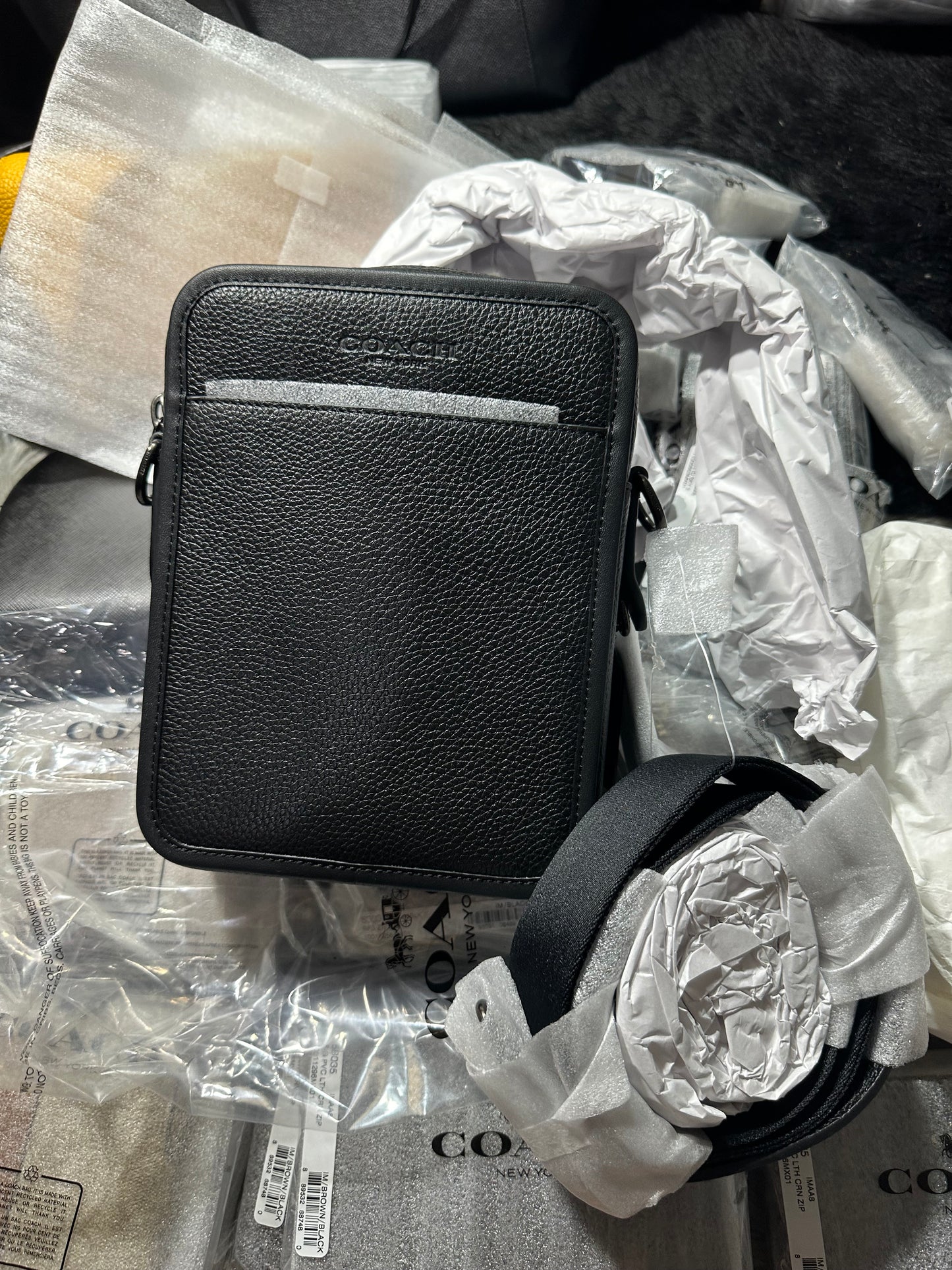 AUTHENTIC/ORIGINAL Coach Sullivan Crossbody Men’s Bag Black