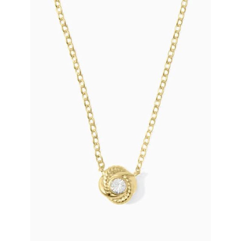 AUTHENTIC/ORIGINAL KateSpade Infinity And Beyond Knot Mini Pendant Necklace