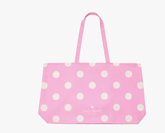AUTHENTIC/ORIGINAL Kate Spade KS Park Dot Tote Pink Shopper Large Bag