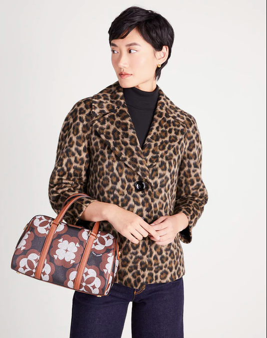 AUTHENTIC/ORIGINAL Preloved KateSpade KS Eleanor Medium Satchel Duffle Bag Brown