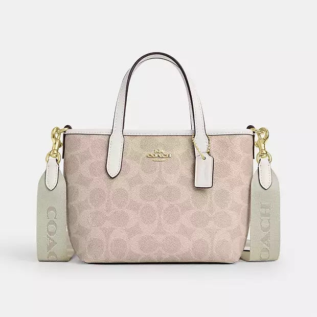 AUTHENTIC/ORIGINAL COACH City Mini Tote Bag In Signature Canvas