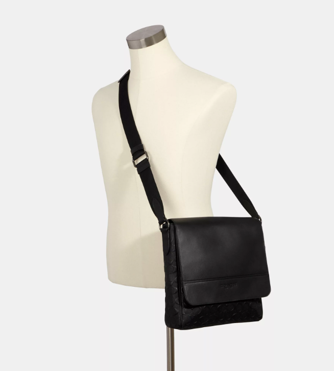 AUTHENTIC ORIGINAL Coach Houston Map Men s Bag In Signature Leather Bl Grandeur Store